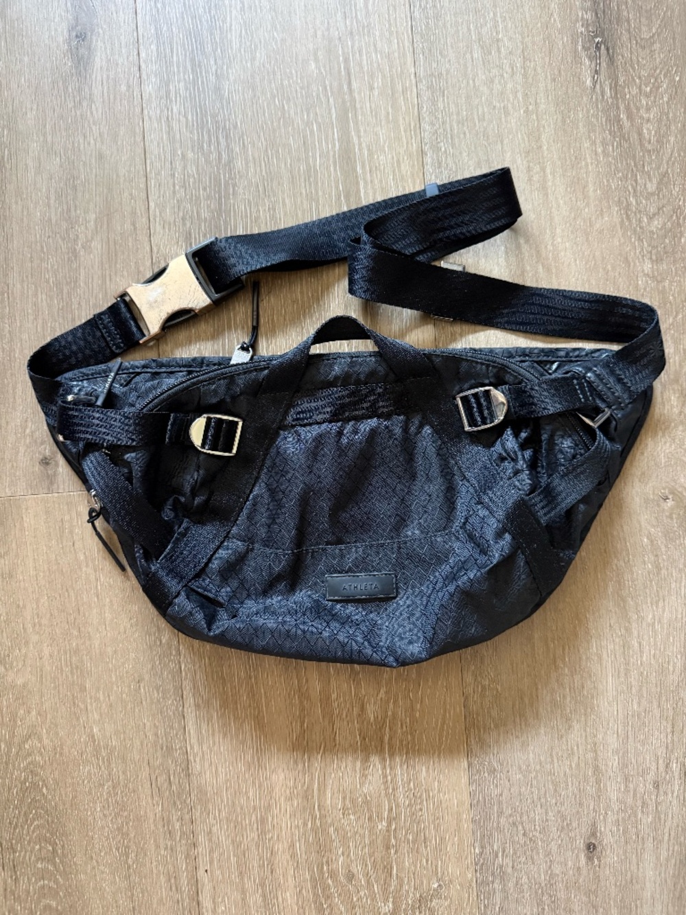 Athleta Black Crossbody Sling Bag | Adjustable Strap